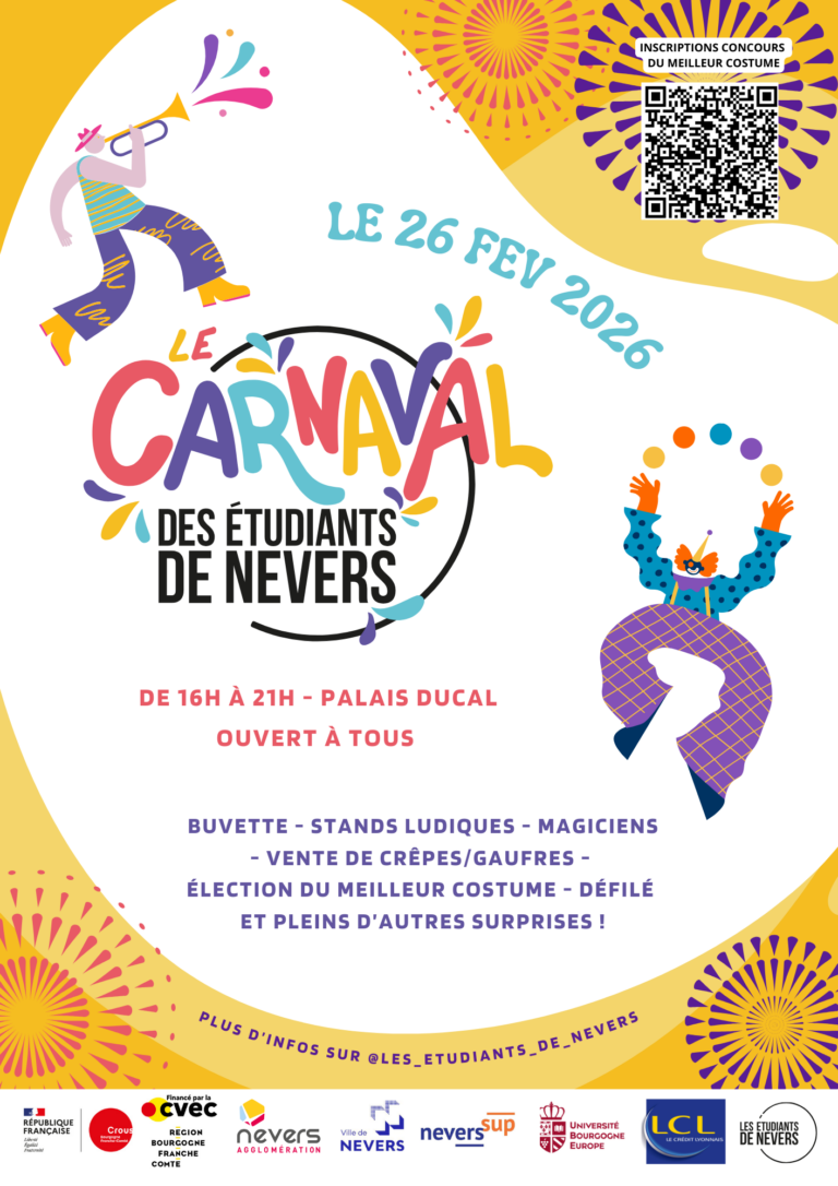 Affiche Le Carnaval des étudiants de Nevers <span></span>