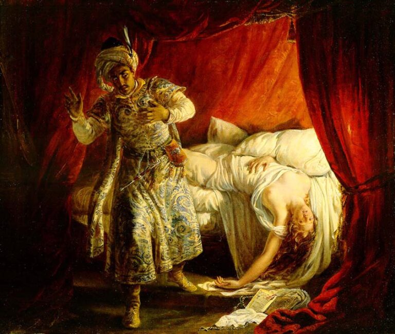 Othello and Desdemona c-Alexandre Marie Colin <span></span>